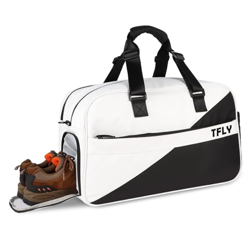 TFLY Gym Bag for Men and Women, Water-Resistant Duffel Bag with Dry-Wet Separation & Shoe...
