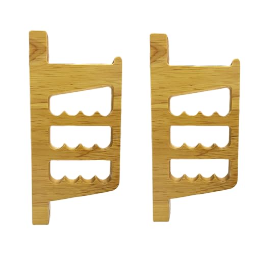 40MAX Bogenschießen Wandbefestigung, Bogenständer und Pfeilhalter, Bogen Wandhalterung Lagerung für Recurve Bogen Traditioneller Langbogen für Pfeil Display Hanger Halterungen (Eichenmaterial)