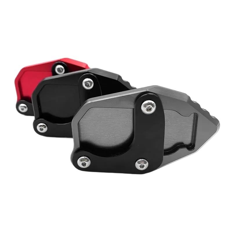 Piastra Allargata Per Cavalletto Laterale CNC In Alluminio Per Honda CRF300L E CRF300 Rally 2021-2022 - Antiaffondamento Nero