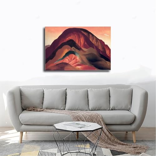 Affiches murales vintage désert Rust Red Hills Georgia O'keeffe impression toile - 4