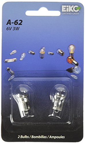 Eiko A-62-BP G3-1/2 Miniature Bayonet Halogen Bulb, 6V