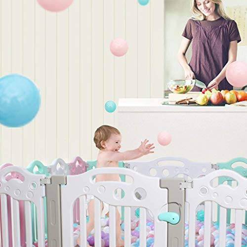 boxen voor peuters, schattig veiligheid speelcentrum tuin babyverzorging hek peuter speelkleed box met 16 kleurrijke panelen, meisjes jongens kinderen kruipen voor speelkamer kwekerij b - Afbeelding 3