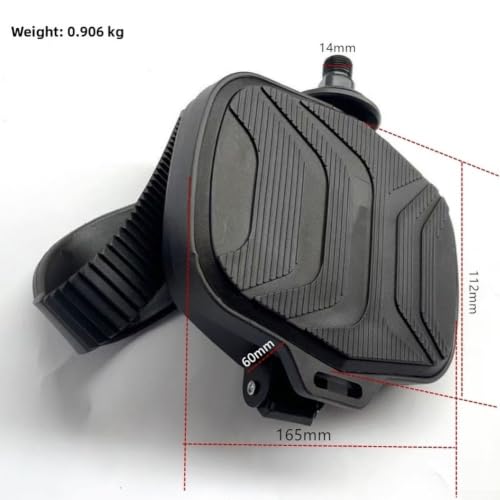 Pedales de bicicleta estática con correas ajustables para evitar deslizamientos 7