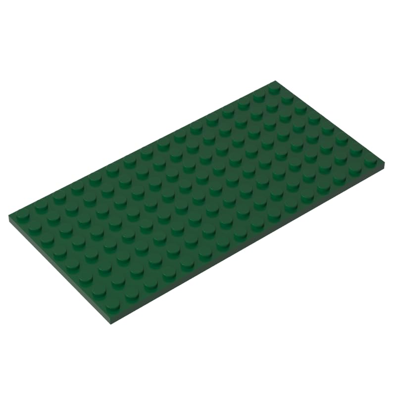92438 Foundation Plate Plate 8x16 5Pieces GDS-529 Compatible with Lego Building Blocks Color:Dark Green — image 1
