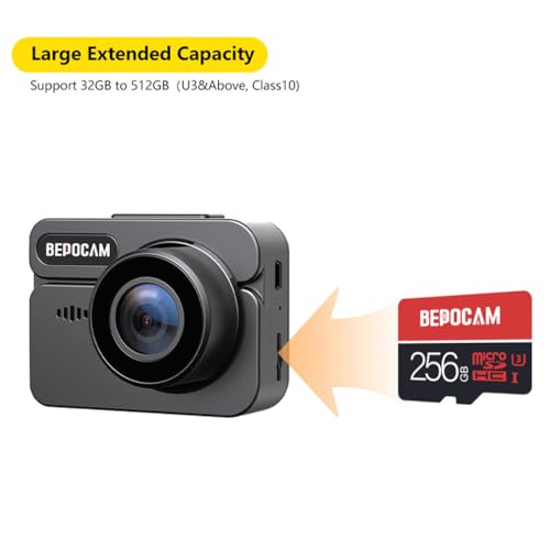 XRC TECH Câmera veicular DVR 4K com lente dupla, gravador de vídeo GPS 5G integrado com câmera trase