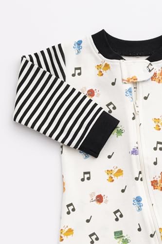 Image of MONICA + ANDY One Piece Baby Pajamas, 100% Organic Baby Clothes for Girls and Boys, Sizes For Newborn and Infant