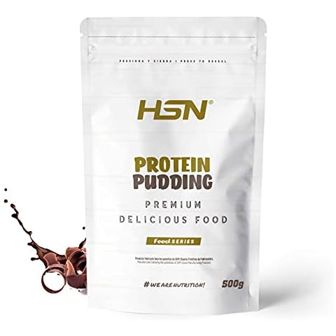 Pudding Proteico de HSN | Sabor Chocolate 500 g = 13 Tomas por Envase | Con Proteína de Suero | Muy Fácil de Preparar | Bajo en Calorías Sin Azúcares Añadidos | No-GMO, Vegetariano, Sin Gluten Cover