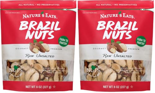 Nature’s Eats Organic Raw Brazil Nuts-Whole Unsalted Superfood Snack from Brazil-Heart Healthy,Keto,Vegan - High in Selenium and Protein - Perfect for Baking, Trail Mix, or Snacking, 8 oz (Pack of 2) image 4