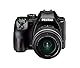 Pentax KF APS-C digitales SLR-Kamerakit mit 18-55 mm WR Zoomobjektiv, staubdicht, wetterfest, Vario-LCD-Display, schwarz