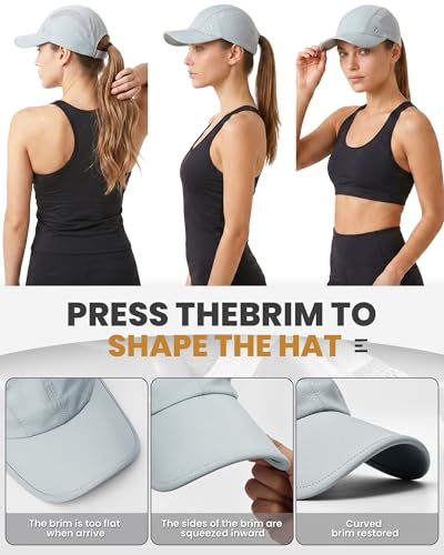 Image of YANIKY Quick-Dry Running Hat for Men & Women Cooling Hat UPF 50+ Thin Baseball Cap Lightweight Breathable Mesh Sport Hats