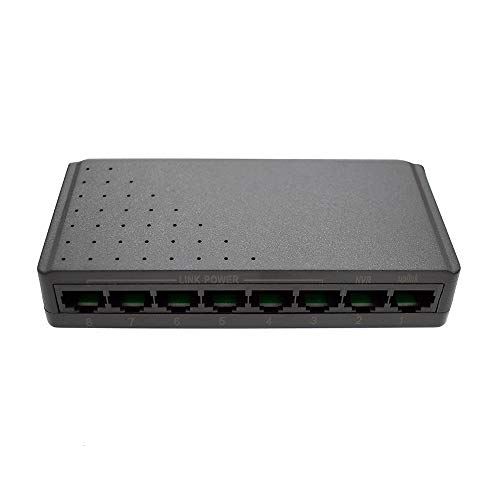 iCreatin 8-Port Smart PoE Plus Switch with 6 PoE Ports and 2 Ethernet Uplink, 65watt, 10/100Mbps