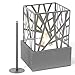 Jago® Cheminée Éthanol de Table - Portable, 21 x 21 x 30 cm, en Acier Inoxydable, avec Pierres Décoratives, pour Intérieur/Extérieur - Cheminée à Poser au Sol, Poêle Bioéthanol Mobile
