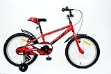 DEPORBIKES Bicicleta 18 Pulgadas niño | Bicicleta niño 6-9 años + Frenos V-Break + Estabilizadores + Cuadro Acero | Segura y Resistente
