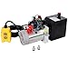 Hydraulic Power Unit 12V DC Double Acting 3 Quart Steel Tank High Flow Hydraulic Pump for Dump Trailers Aerial Platforms Industrial Lifting W465P310717