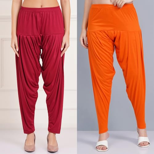Image of Buy That Trendz Patiala Salwar for Women Relaxed Fit Viscose Patiyala Salwar Harem Bottom Pants