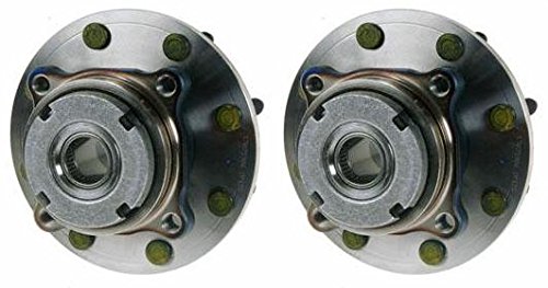 Image of TRQ 2 Piece Front Wheel Bearing & Hub Assembly Set 4WD Compatible with 1999 Ford F-250 Super Duty F-350 Super Duty
