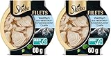 SHEBA Filets Adult Katzenfutter in Sauce mit Weißfisch 16 x 60g Schale (Packung mit 2)