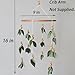 Green Leaf Crib Mobile Forest Baby Mobile for Crib Green Leaf Nursery Mobile with Wooden Bead