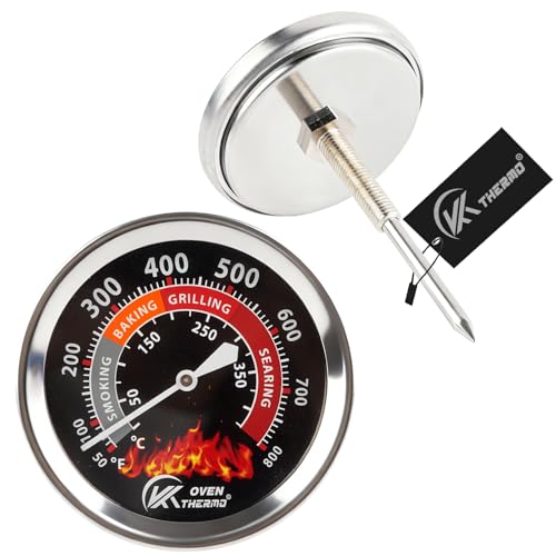 CloudHand 3 1/8 Inch BBQ Temperature Gauge, Upgrade Replacem...