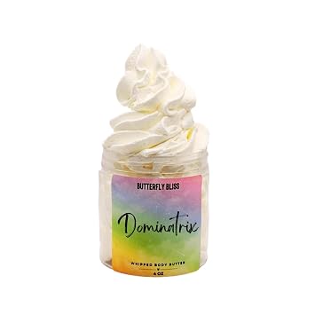 Dominatrix Whipped Body Butter Sexy Vanilla Citrus Scented Moisturizer Date Night Skincare for Women Ultra-Hydrating Shea & Mango Butter Handmade Gift for Her or Him 4 oz Jar