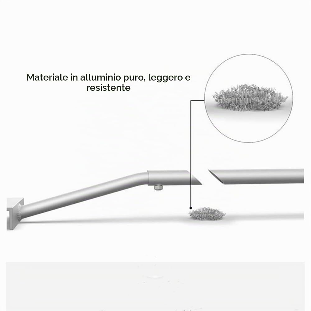 HEYOUTH Staffa Telone per Rimorchio Auto, Regolabile 140-230 cm