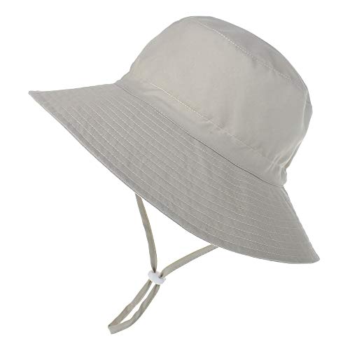 Image of Baby Sun Hat Toddler Boy Girls Beach Swim UPF 50+ Summer Bucket Hats Kids Infant Wide Brim Adjustable Sun Hat