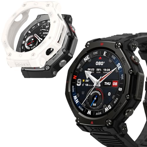 Amazfit T-Rex 3 Pro 48MM p P[X یJo[ h VfUC 3DpGbW SpinoArmor ^ PCގ Sʕی ȒP ϋv ϏՌ h~ ubN Ή Amazfit T-Rex 3 Pro 48M