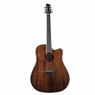 Guitare Acoustique, Forte Pénétration Cadeau 41in Guitare Folk Basse Pression Miroir Surface pour Voyage(Couleur rétro) - Les Beatles, Paul McCartney, John Lennon, RIngo Starr, George Harrison