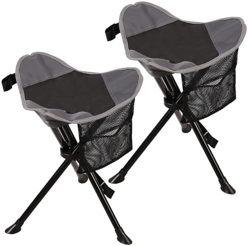 REDCAMP 2 Pack Folding Tripod Stools for Adults, Lightweight Port...