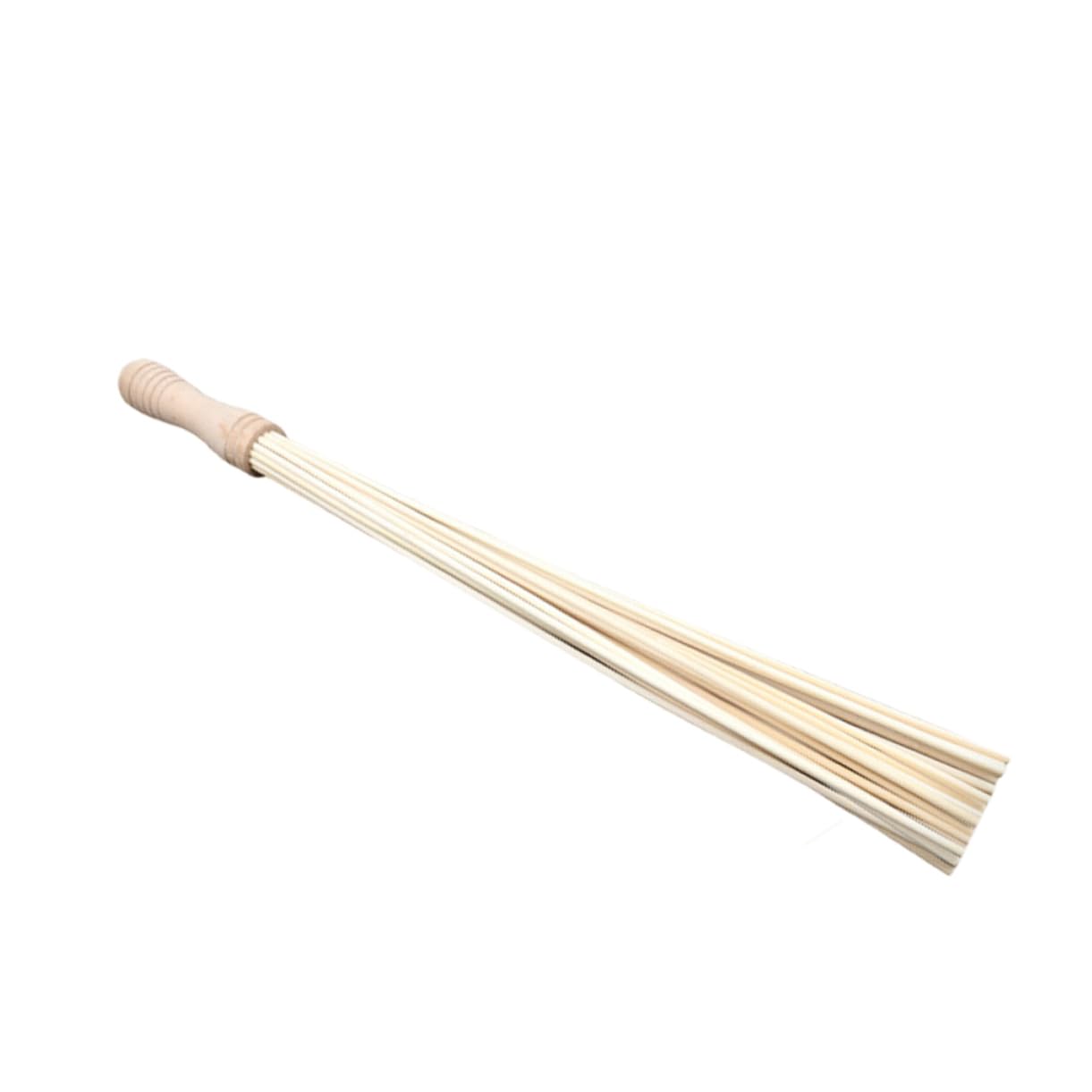 Massaggiatore in Legno di Bambù per Collo, Spalle e Schiena | Bastone a Forma di Scopa, Superficie Liscia, per Casa e Ufficio, Colore Beige, Rilassa i Muscoli