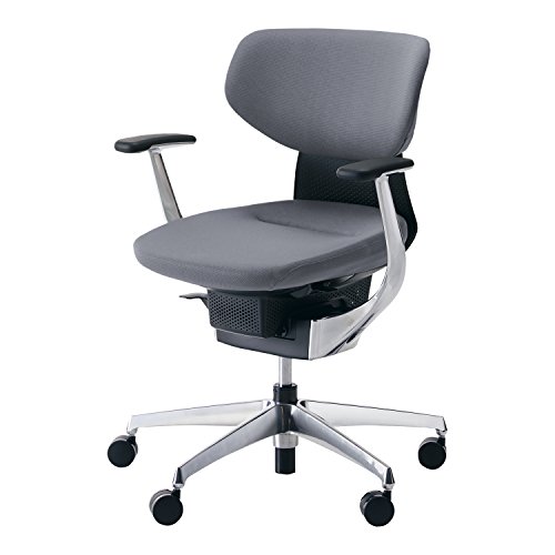 コクヨ イング イス ソフトグレー クッションタイプ デスクチェア 事務椅子 座面が360°動く椅子 CR-GA3241E6G4E3-VN 【ラクラク納品サービス】