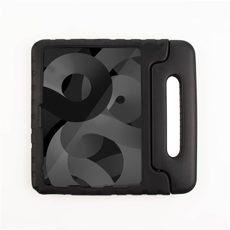 Étui iPad Pro 11 2022 antichoc en silicone noir avec poignée support