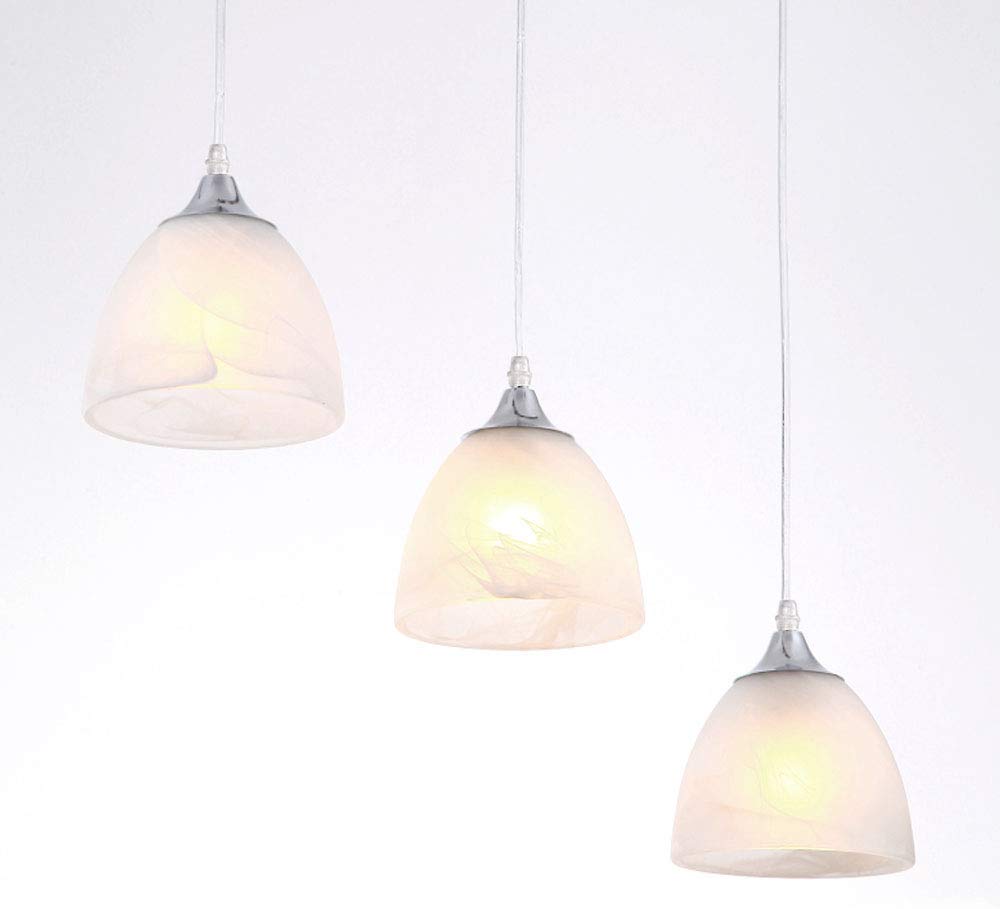 H-Type Pendelleuchte mattweiße Glasabdeckung