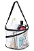 Bathroom Personal Organizer - 8" X 6" - Three Large Compartments to Organize Your Bathroom Accessories. The Shower Caddy Features a Drainage Hole and Carry Handle for Easy Transport. (Black)