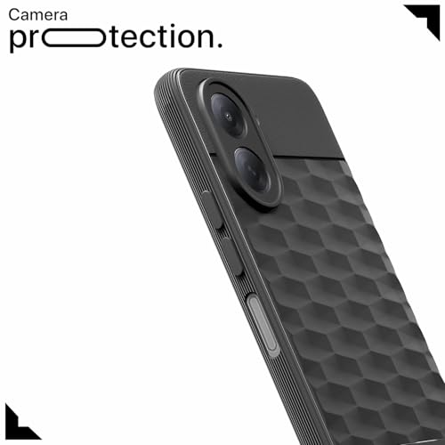 Image of Outlouders Back Cover for Redmi A7 | Full Camera Protection | TPU Soft Flexible Shockproof Bumper Case (Black)