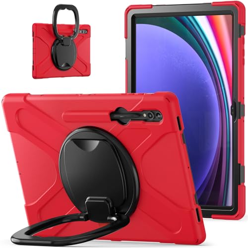 Étui antichoc Samsung Galaxy Tab S9 Ultra rouge pour éviter les chutes de tablette 14.6