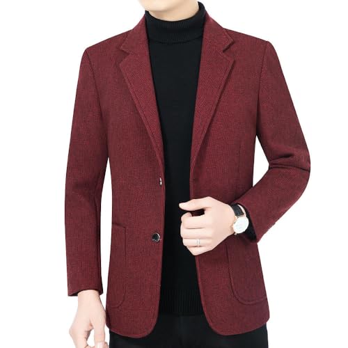 Blazer en laine décontracté homme veste mi-saison du bureau au dîner - 7
