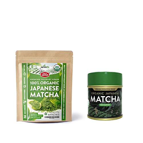 30G/1.05Oz Culinary + 30G/1.05Oz Ceremonial Grade Matcha From Japan Bundle #TOP8
