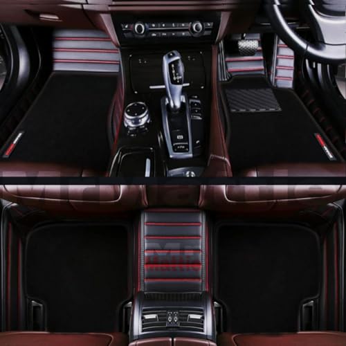 Image of Mr Mattie 10D Car Floor Mats Compatible with Raxton RX10, Black /Red