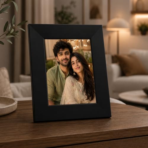 Image of Art Street Synthetic Table Photo Frame for Home Decor - 5 x 7 Inches Black