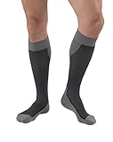 BSN Medical 7529012 JOBST Sock, Knee High, 20-30 mmHg, Closed Toe, Large, Blue/Grey