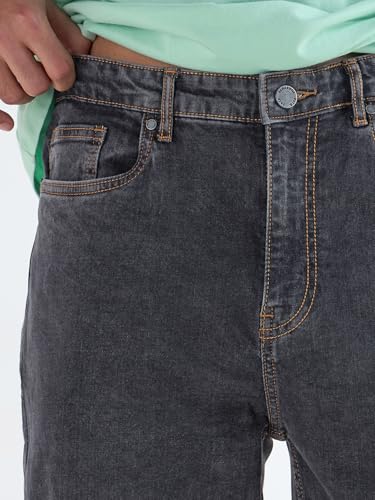 Image of Bewakoof Men's Slim Straight Fit Jeans