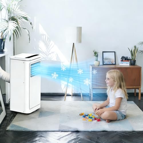 Image of Electactic 10000 BTUs Portable Air Conditioners for Room up to 450 Sq. Ft, Air Conditioners Portable with Cool /Fan /Dry /Sleep Mode, 24H Timer, Remote Control, Window Kit