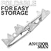 Anchor-Man Box Anchor for Boats, Heavy-Duty Galvanized Steel Folding Pontoon Boat Anchor, Suitable for Offshore, Sport and Fishing Boats, 19 Lbs