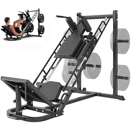 Dripex Leg Press Hack Squat Machine Combo for Home Gym, Upgraded Leg Press