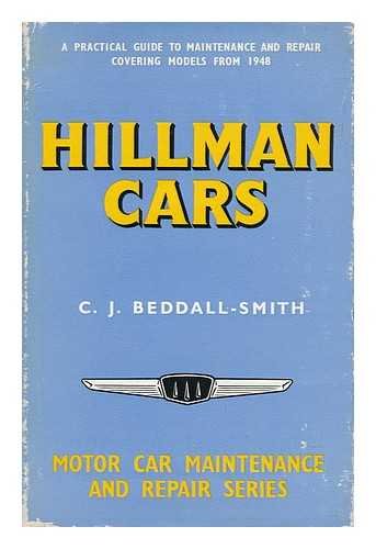 Hillman cars: practical guide to maintenance and repair all models from 1948-1966 including Minx, Husky, Super Minx and Imp (Motor car maintenance and repair series)