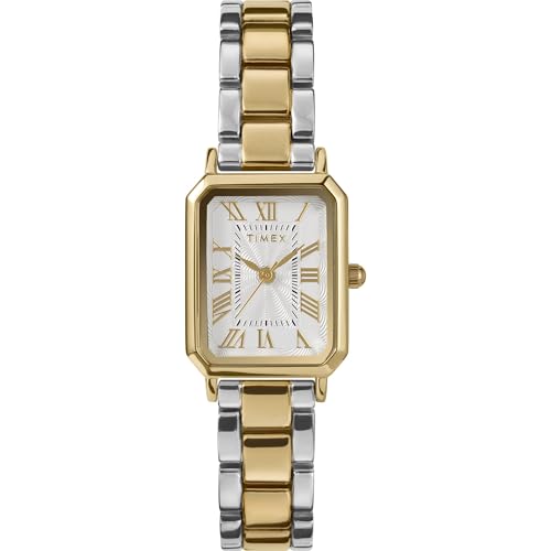Image of TIMEX Trend White Rectangle Dial Analog Women's Watch - TW2Y013007I