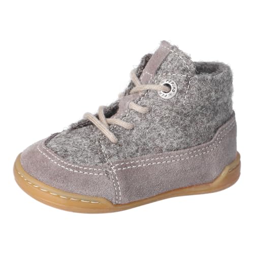 RICOSTA Unisex Stiefel Step, Baby und Kleinkinder Lauflernschuhe, Weite: Mittel, lose Einlage, Barfuß-Schuh, Business, Meteor/grau (460), 22 EU