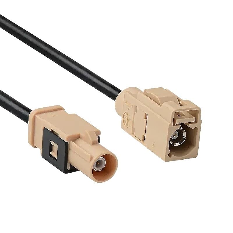 FAKRA Male to Female Reverse Camera Video Cable Adapter SYWV50-2/RTK031 Coaxial Cable FAKRA A B C D E F G H I K Z(FAKRA M -FAKRA F B,5M)