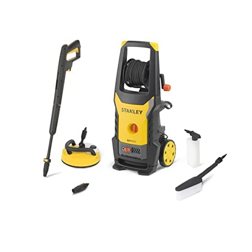 Stanley Hidrolimpiadora de Alta Presión SXPW22PE con Patio Cleaner Deluxe y Cepillo Fijo (2200 W, 150 bar, 440 l/h)